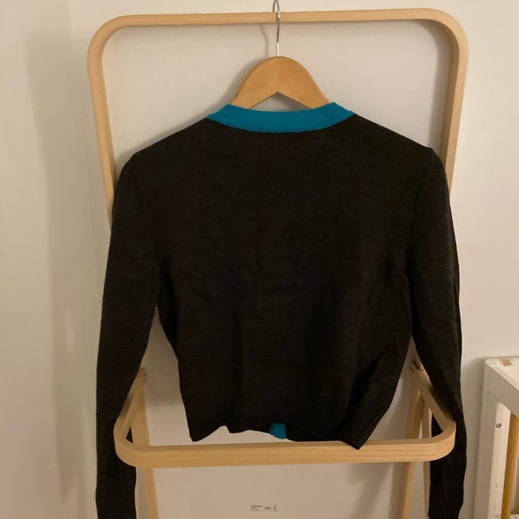 La Casita De Wendy Spanish brand wool cardigan top swan embroidered - Picture 4 of 8